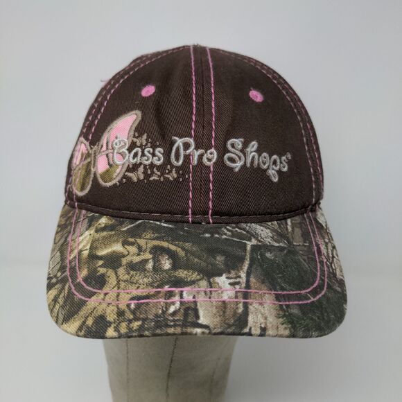 Bass Pro Shops Girls Strapback Camo Hat Brown Camo Size Youth Embroidered - Picture 3 of 12